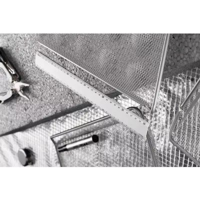 Linijka metalowa 30 cm FERRA - srebrny (17927-00)