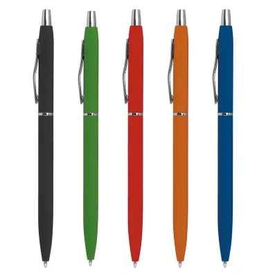 Długopis metalowy soft touch CRISTINA - zielony (1071509)