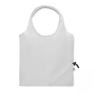 Torba składana z recyklingu 140 g/m² CARRIE COLOUR - Bialy (MO2487-06)