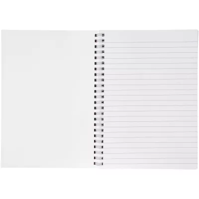 Notatnik Desk-Mate® w formacie A5 z okładką wykonaną z syntetycznego materiału. - Biały (21271000)