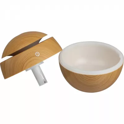 Nawilżacz powietrza z lampką LED 130 ml ROSALIE - brązowy (7263801)