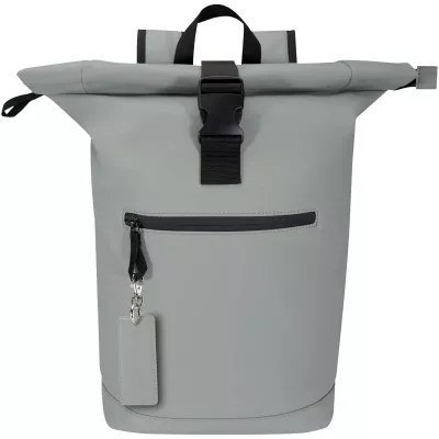 Resi Plus brelok z prostokątną zawieszką z recyklingowanego materiału z certyfikatem GRS - Szary (13014182)