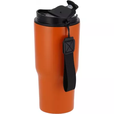 Kubek termiczny 550 ml ze stali z recyklingu DANA - pomarańczowy (8523910)