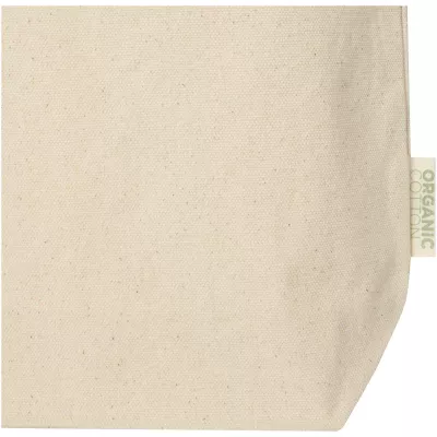 Odisha organiczna torba na zakupy z szerokim dnem z certyfikatem OCS o gramaturze 180 g/m², 11 l  - Piasek pustyni (12078206)