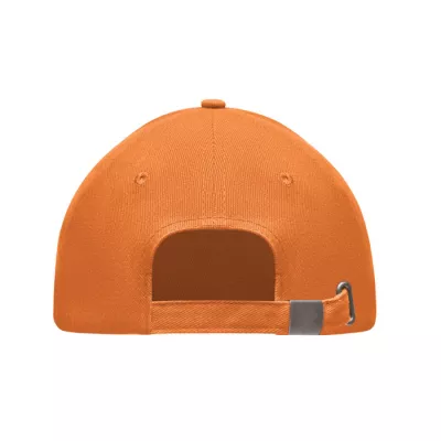 Czapka z daszkiem 5-panelowa 260 g/m² LONG BEACH SINGA - Pomaranczowy (MO6875-10)