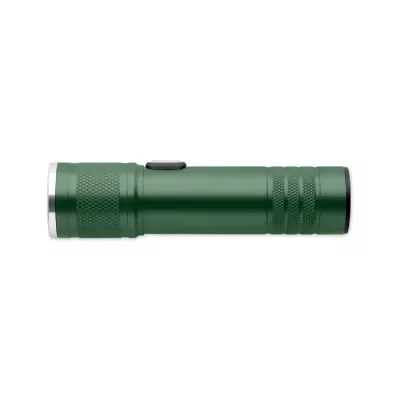 Latarka COB z aluminium z recyklingu FLASHRA - Ciemnozielony (MO2724-60)