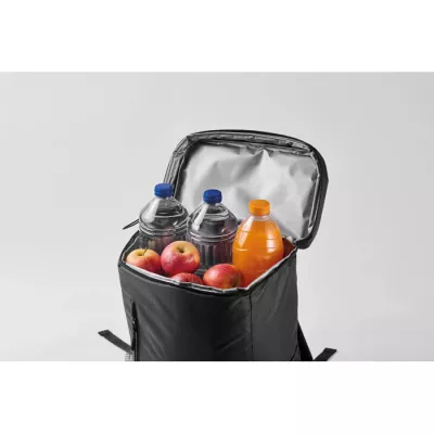 Plecak termiczny z RPET 600D 9 l MAFRIO - Czarny (MO2971-03)