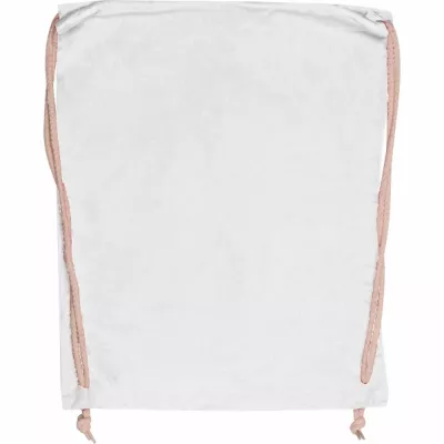 Worek sportowy bawełniany 140 g/m2 CARLSBAD - biały (002606)