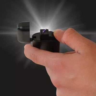 Zapalniczka z ładowaniem USB SIMONA - czarny (9097603)