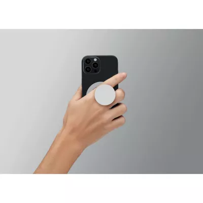 Uchwyt magnetyczny na telefon z ABS z recyklingu ABLE - Bialy (MO2556-06)