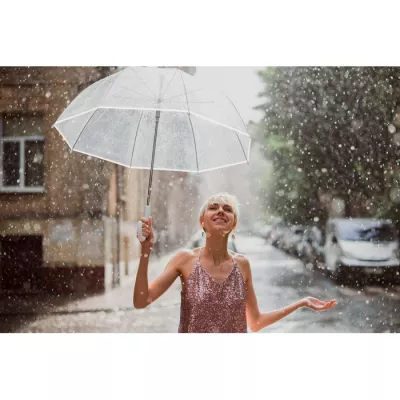 Parasol prosty 23" otwierany ręcznie GOTA - Bialy (MO2167-06)