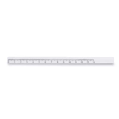 Ołówek stolarski z linijką 14 cm MADEROS - Bialy (MO8686-06)