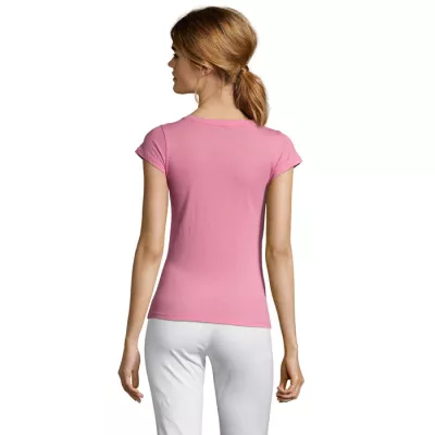 Koszulka damska z dekoltem w serek 150 g/m² Sol's MOON - Orchid Pink (S11388-OP)