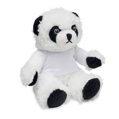 Maskotka panda w bluzie z kapturem PENNY - Bialy (MO6736-06)