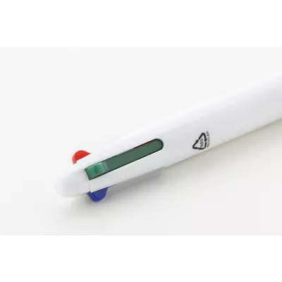 Quattro Długopis RABS 4-kolorowy - biały (AP800140-01)