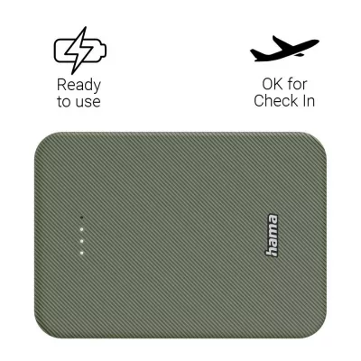 Power bank 10000 mAh Hama Power Pack - zielony (VH023-06)