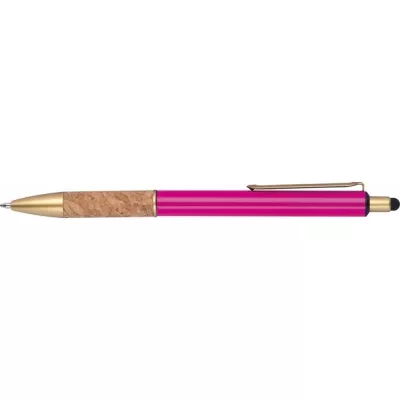 Długopis metalowy touch pen CAPRI - różowy (369011)