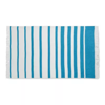 Ręcznik hammam SEAQUAL® 100x170 cm 300 g/m² WAVE - Turkusowy (MO2058-12)