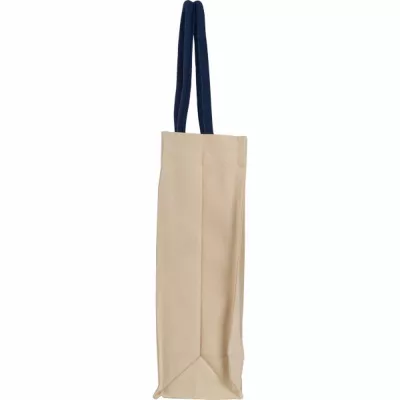 Torba płócienna z długimi uszami 320 g/m2 RODOLFO - granatowy (6521844)