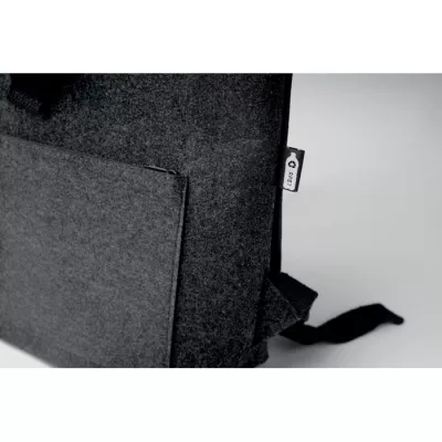 Plecak z filcu RPET z przegrodą na laptop INDICO PACK - Kamienny Szary (MO6456-15)