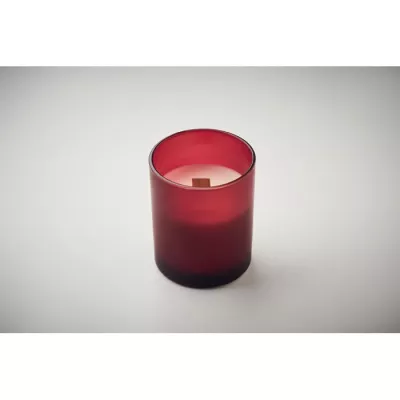 Świeca zapachowa wanilia w szkle 80 g KIVAS WOOD - Burgund (MO2708-02)