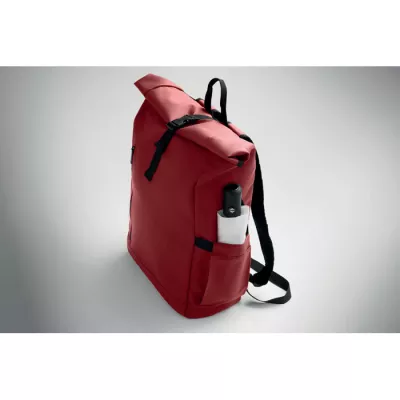 Plecak rolltop na laptop RPET 600D BANGKOK ROLL - Burgund (MO2643-02)