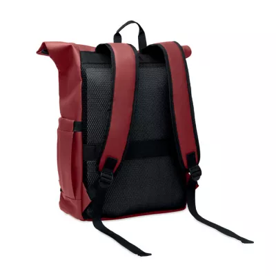 Plecak rolltop na laptop RPET 600D BANGKOK ROLL - Burgund (MO2643-02)