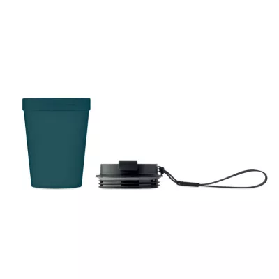 Kubek z PP z paskiem 300 ml ISFORDEN TUMBLER - Francuski Granat (MO2670-85)