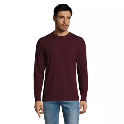Koszulka męska z długim rękawem 150 g/m² Sol's MONARCH - Oxblood (S11420-OX)