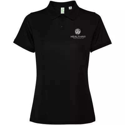 Tormo damskie polo z krótkim rękawem - Czarny (R0401-BLACK)