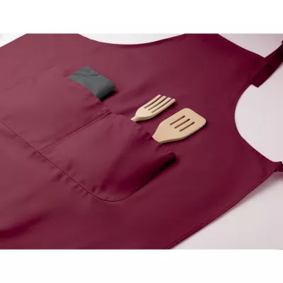 Fartuch kuchenny z polibawełny 240 g/m² GALA - Burgund (MO2349-02)