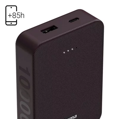 Power bank 10000 mAh Hama Power Pack - burgund (VH023-12)