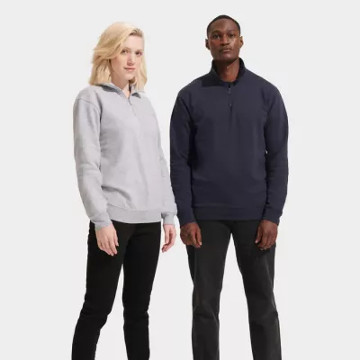Bluza ze stójką i zamkiem 1/4 Sol's CONRAD - French Navy (S04234-FN)