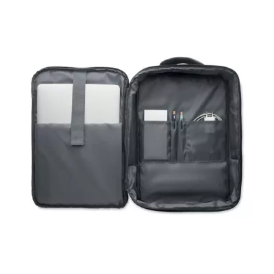 Plecak na laptop 15" z RPET LAUGAR - Kamienny Szary (MO2305-15)