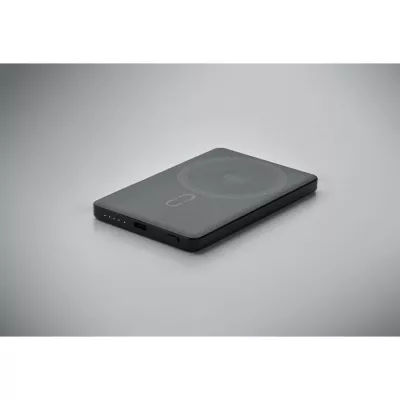 Powerbank magnetyczny 5000 mAh z aluminium CORE - Czarny (MO3179-03)