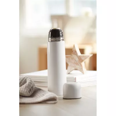 Termos stalowy dwuścienny 500 ml CHAN - Bialy (MO8314-06)