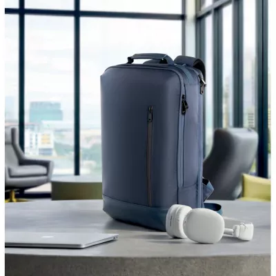 Plecak na laptop 15" z żakardem 15 l BOSTON - Niebieski (MO3226-04)