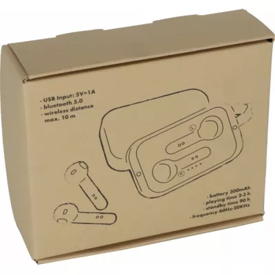 Słuchawki douszne Bluetooth BARCELONA - beżowy (257913)