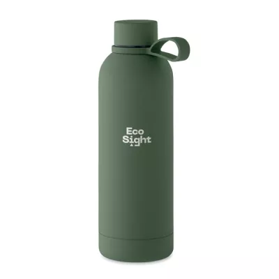Butelka termiczna ze stali z recyklingu 500 ml EMERALD - Ciemnozielony (MO2315-60)