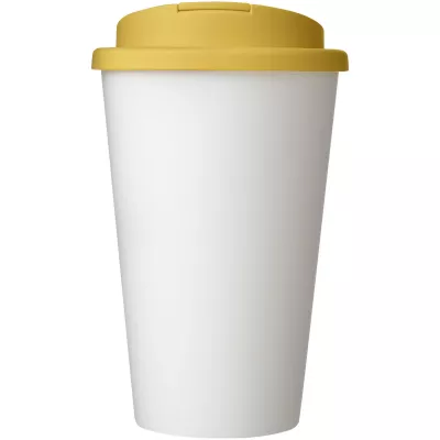 Americano® 350 ml tumbler with spill-proof lid - Biały-Żółty (21069513)