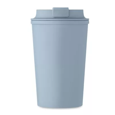 Kubek dwuścienny z PLA 350 ml BEIBAKU - Petrol (MO2310-20)