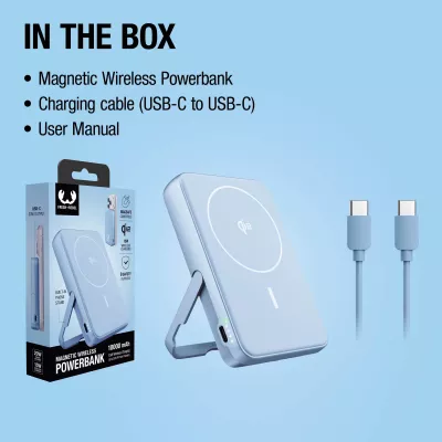 Fresh 'n Rebel Powerbank bezprzewodowy 10000 mAh kompatybilny z MagSafe - jasnoniebieski (LT49745-N0012)