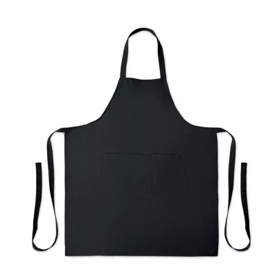 Fartuch z bawełny organicznej 240 g/m² GAMMA - Czarny (MO2249-03)