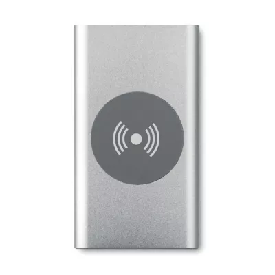 Powerbank bezprzewodowy 4000 mAh POWER&WIRELESS - Srebrny Mat (MO9498-16)