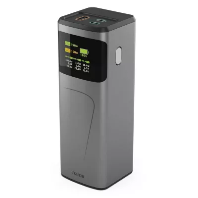 Power bank 24000 mAh Hama High Power 150W - grafitowy (VH029-15)