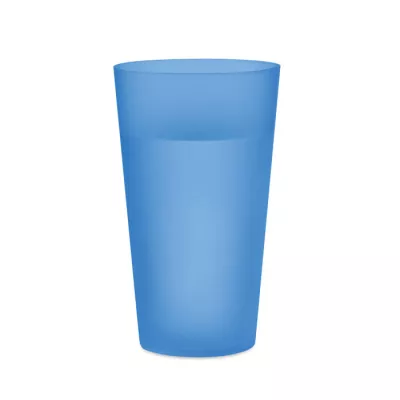 Kubek eventowy wielorazowy z PP 500 ml FESTA LARGE - Przezroczysty Niebieski (MO9907-23)