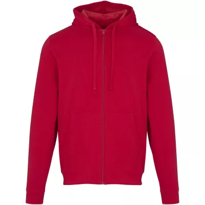 Jasper bluza unisex z kapturem z materiału organicznego pochodzącego z recyklingu z certyfikatem OCS, o gramaturze 280 g/m² - Czerwony (39666-RED)