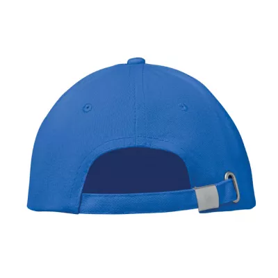 Czapka z daszkiem 6-panelowa 260 g/m² BUFFALO - Bialy/Niebieski (MO1464-36)