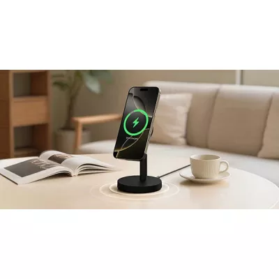 Magnetyczna ładowarka bezprzewodowa 25W Aukey - czarny (VAM16-03)