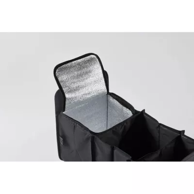 Organizer samochodowy składany z RPET ORGANIZER COOL - Czarny (MO2956-03)